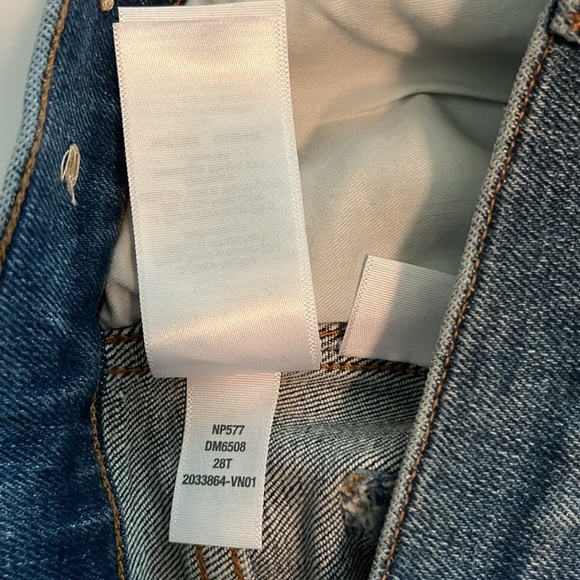 Madewell Mid Rise Stovepipe NWT Size 28T - Picture 15 of 16